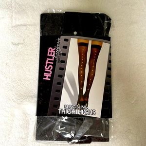 Hustler Lingerie bling bling thigh high. One Size. New